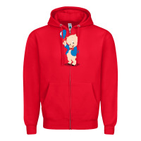 Porky Pig Zipper Hoodie | Teevron