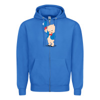 True Royal porky pig Zipper Hoodie - linhVisuals