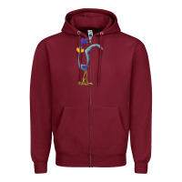 Burgundy road runner Zipper Hoodie - linhVisuals