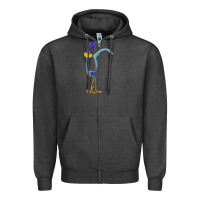 Charcoal Heather road runner Zipper Hoodie - linhVisuals