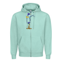 Seafoam road runner Zipper Hoodie - linhVisuals