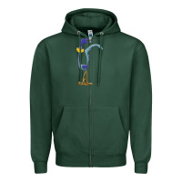 Sports Green road runner Zipper Hoodie - linhVisuals