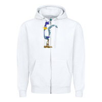 White road runner Zipper Hoodie - linhVisuals