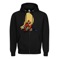 Black sam yosemite Zipper Hoodie - linhVisuals