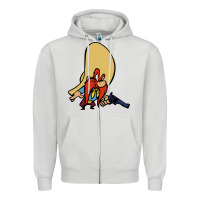Dove Grey sam yosemite Zipper Hoodie - linhVisuals