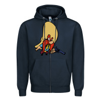 Navy sam yosemite Zipper Hoodie - linhVisuals