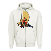 Oatmeal Heather sam yosemite Zipper Hoodie - linhVisuals