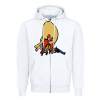 White sam yosemite Zipper Hoodie - linhVisuals