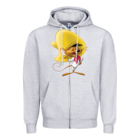Heather Grey speedy gonzales Zipper Hoodie - linhVisuals