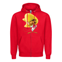 Red speedy gonzales Zipper Hoodie - linhVisuals