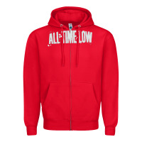 Red new new all time low 03 Zipper Hoodie - linhVisuals