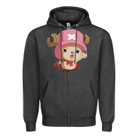 Charcoal Heather one piece Zipper Hoodie - linhVisuals