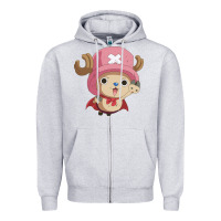 Heather Grey one piece Zipper Hoodie - linhVisuals