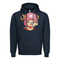 Navy one piece Zipper Hoodie - linhVisuals