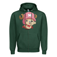 Sports Green one piece Zipper Hoodie - linhVisuals