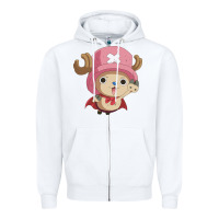 White one piece Zipper Hoodie - linhVisuals