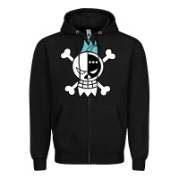 Black one piece Zipper Hoodie - linhVisuals