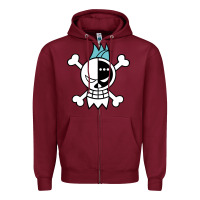 Burgundy one piece Zipper Hoodie - linhVisuals