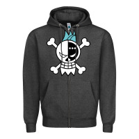 Charcoal Heather one piece Zipper Hoodie - linhVisuals