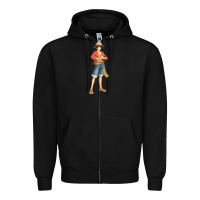 Black one piece Zipper Hoodie - linhVisuals