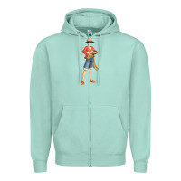 Seafoam one piece Zipper Hoodie - linhVisuals