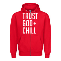 Red trust god and chill tee vintage pullover hoodie Zipper Hoodie - linhVisuals