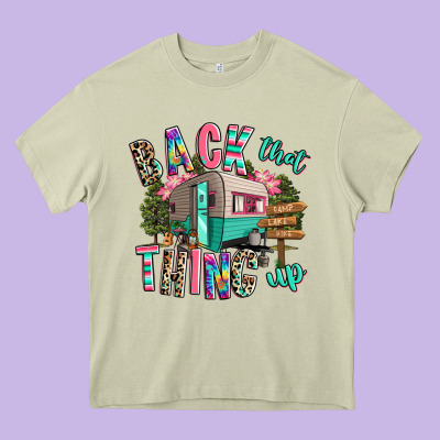 Back That Thing Up Camping Heavy Core Tee Designed By Ranaportraitstore
