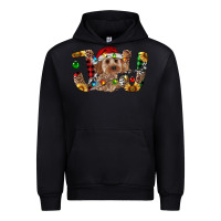 Black Cockapoo Christmas Joy Urban Hoodie - RanaPortraitStore