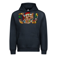 Navy Cockapoo Christmas Joy Urban Hoodie - RanaPortraitStore