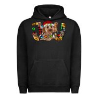 Pigment Black Cockapoo Christmas Joy Urban Hoodie - RanaPortraitStore