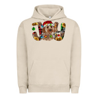Pigment French Oak Cockapoo Christmas Joy Urban Hoodie - RanaPortraitStore