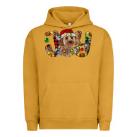 Pigment Peanut Butter Cockapoo Christmas Joy Urban Hoodie - RanaPortraitStore
