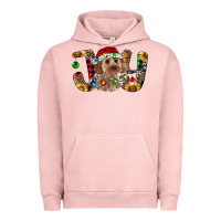 Pigment Salmon Cockapoo Christmas Joy Urban Hoodie - RanaPortraitStore