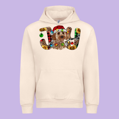 Cockapoo Christmas Joy Urban Hoodie Designed By Ranaportraitstore
