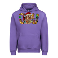 Tulip Cockapoo Christmas Joy Urban Hoodie - RanaPortraitStore