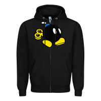 Black bomb Zipper Hoodie - linhVisuals