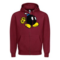 Burgundy bomb Zipper Hoodie - linhVisuals