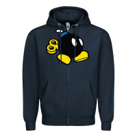 Navy bomb Zipper Hoodie - linhVisuals