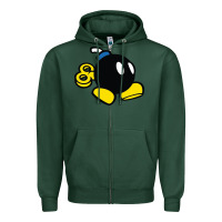 Sports Green bomb Zipper Hoodie - linhVisuals