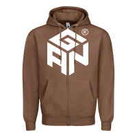 Chestnut Gancube Zipper Hoodie - linhVisuals