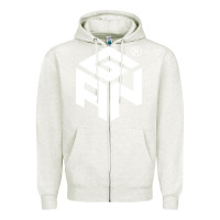 Oatmeal Heather Gancube Zipper Hoodie - linhVisuals