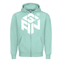 Seafoam Gancube Zipper Hoodie - linhVisuals