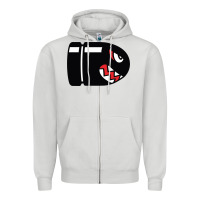 Dove Grey bullet bill Zipper Hoodie - linhVisuals
