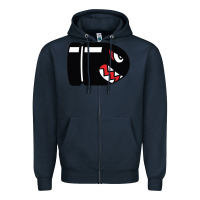 Navy bullet bill Zipper Hoodie - linhVisuals