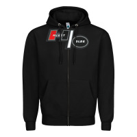 Black Hurst Old Zipper Hoodie - linhVisuals
