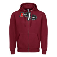 Burgundy Hurst Old Zipper Hoodie - linhVisuals