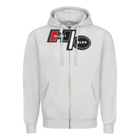 Dove Grey Hurst Old Zipper Hoodie - linhVisuals