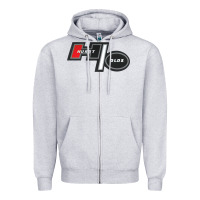 Heather Grey Hurst Old Zipper Hoodie - linhVisuals