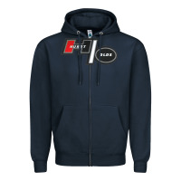 Navy Hurst Old Zipper Hoodie - linhVisuals