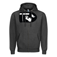 Charcoal Heather bullet bill Zipper Hoodie - linhVisuals